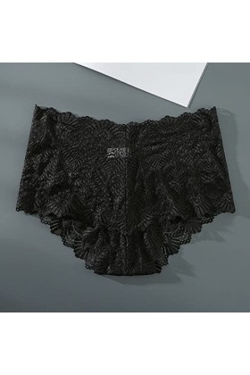 Aoklidil Culotte taille haute pour femme - Sexy - Ceinture fine - Open File Thong - Transparent - Taille basse - Taille fendu