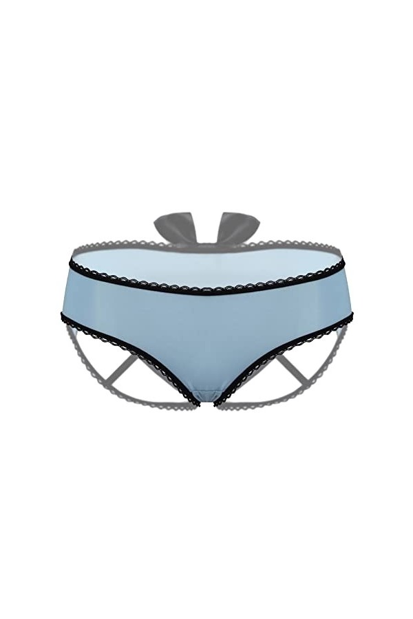 ADMAY 2023 New y/2/k Style Lingerie Culottes pour Femmes Culottes Ouvertes Sexy Culottes à nœud Taille Basse Culottes découpé