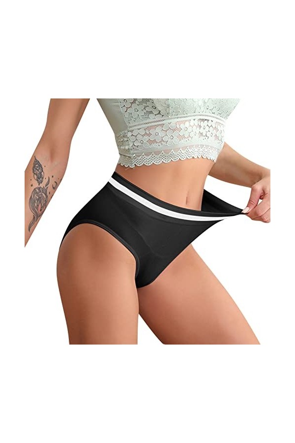 Lingerie Femme Sexy Ensemble Homme Sexy Hot y*2k Femmes Taille Haute sans Couture Culotte Coton Entrejambe Abdomen Filles Sex