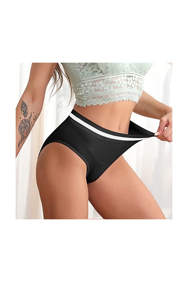 Lingerie Femme Sexy Ensemble Homme Sexy Hot y*2k Femmes Taille Haute sans Couture Culotte Coton Entrejambe Abdomen Filles Sex