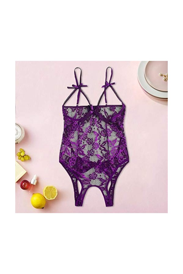 Lingerie Femme Sexy Ensemble Sexy Sous Vêtements See Through Harness Babydoll Sexy Hot Clubwear Teddy Mini Robe Sissy Érotiqu