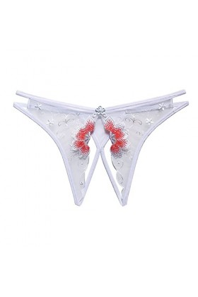 ADMAY 2023 New y*2k Style Lingerie Womens See Through Dentelle Perle Massage Transparent Sexy String Open File sous-Vêtements