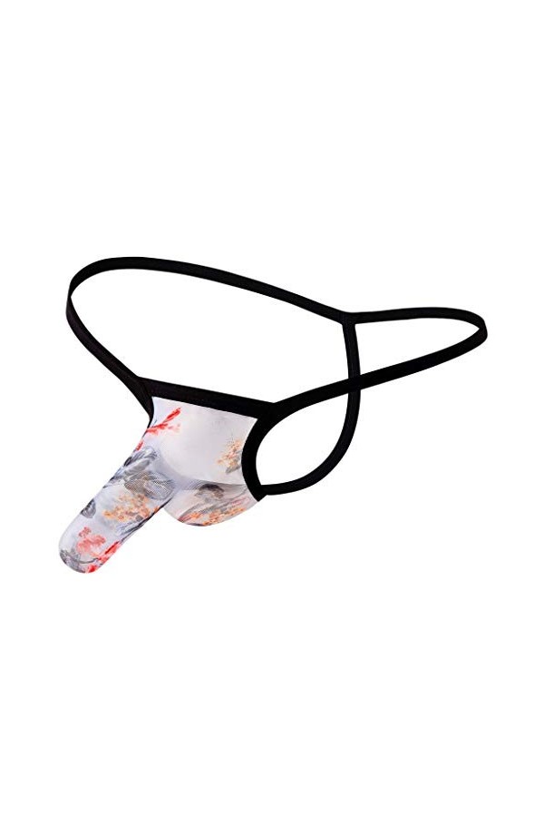 String Poche PéNis Slip Homme Sexy Moulant Elastique Plusieurs-PossibilitéS String Homme Sexy Hot Respirable Lingerie Hommes 