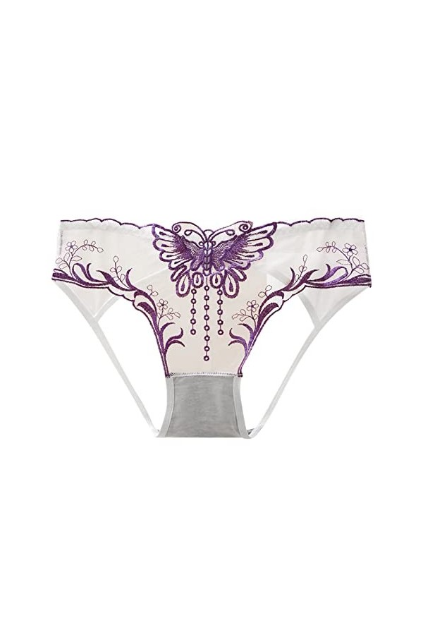 ADMAY 2023 New y2*k Style Lingerie Dentelle Respirante Sexy en Dentelle pour Femmes évider et soulever Les Fesses Pure Brief 