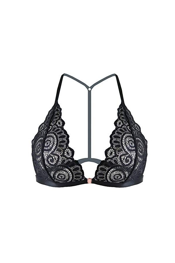 liaddkv Ensemble de pyjama sexy en dentelle pour femme, Noir , XXXL