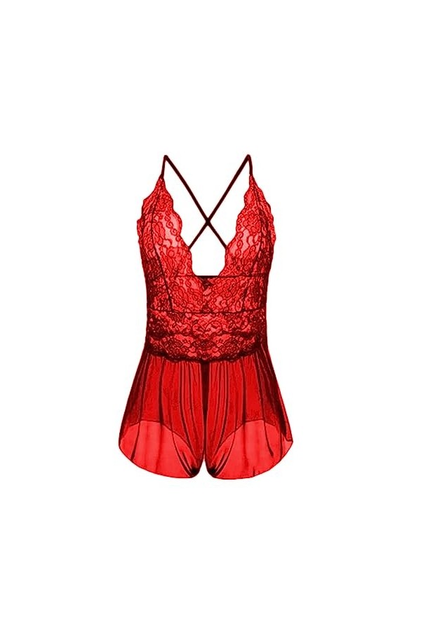 Lingerie Femme Sexy Ensemble Homme Sexy Hot y25k Femmes Mode Lingerie Roleplay Lingerie Sexy Femmes Costumes Rouge Plaid Dent