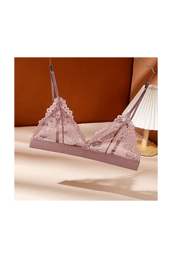 Cardigan en dentelle - Soutien-gorge crop Wire - Lingerie sexy - Col en V - Sous-vêtements - Avec rembourrage de poitrine SL 