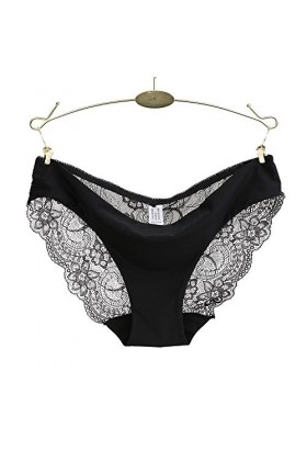 Ensemble de Lingerie Erothique Sexy Hot Dentelle Culottes en Dentelle pour Femmes Culottes en Coton sans Couture Culottes Cre