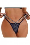 Lingerie Femme Sexy Ensemble Homme Sexy Hot y2*k Lettre personnalisée Logo Taille Basse rayé Tangas No Show Bikini Tongs pers