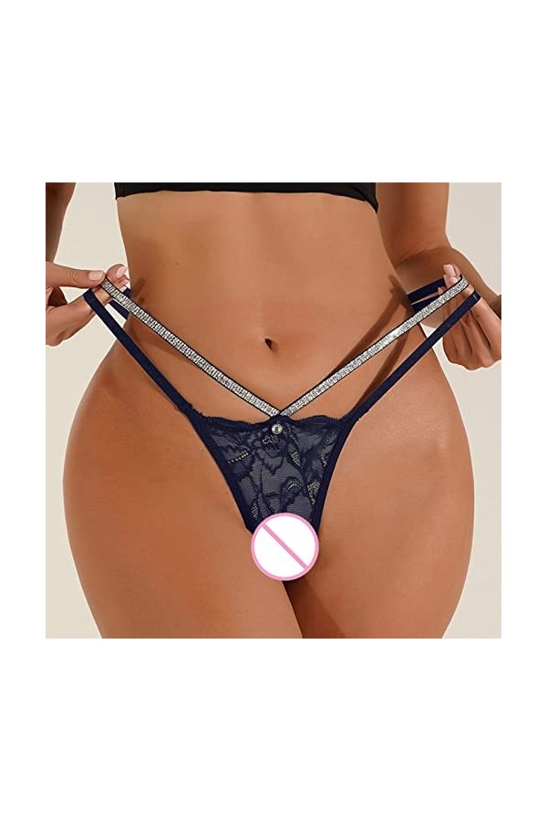 Lingerie Femme Sexy Ensemble Homme Sexy Hot y2*k Lettre personnalisée Logo Taille Basse rayé Tangas No Show Bikini Tongs pers