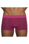 Beokeuioe Sous-vêtements pour homme - Boxer rétro avec taille souple - En coton mélangé doux et respirant, A1 rose chaud, XXL