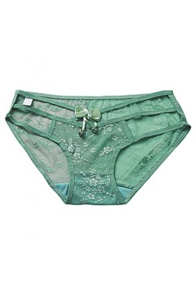 LANSKIRT Slips Femme Elasticité sous-Vêtements Femmes Sexy Gland Maille Slips évider Culotte Crochet à Lacets Culotte Tongs G