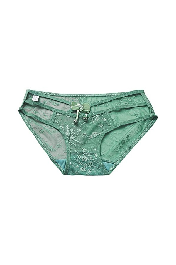 LANSKIRT Slips Femme Elasticité sous-Vêtements Femmes Sexy Gland Maille Slips évider Culotte Crochet à Lacets Culotte Tongs G