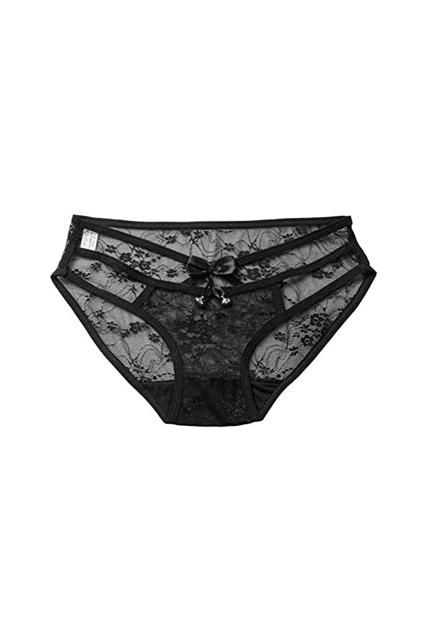 LANSKIRT Slips Femme Elasticité sous-Vêtements Femmes Sexy Gland Maille Slips évider Culotte Crochet à Lacets Culotte Tongs G