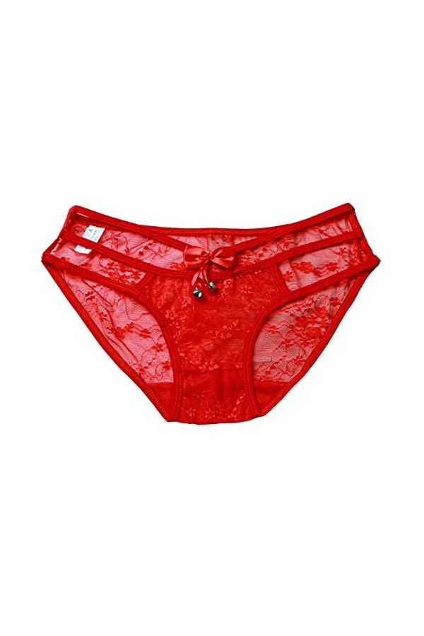 LANSKIRT Slips Femme Elasticité sous-Vêtements Femmes Sexy Gland Maille Slips évider Culotte Crochet à Lacets Culotte Tongs G