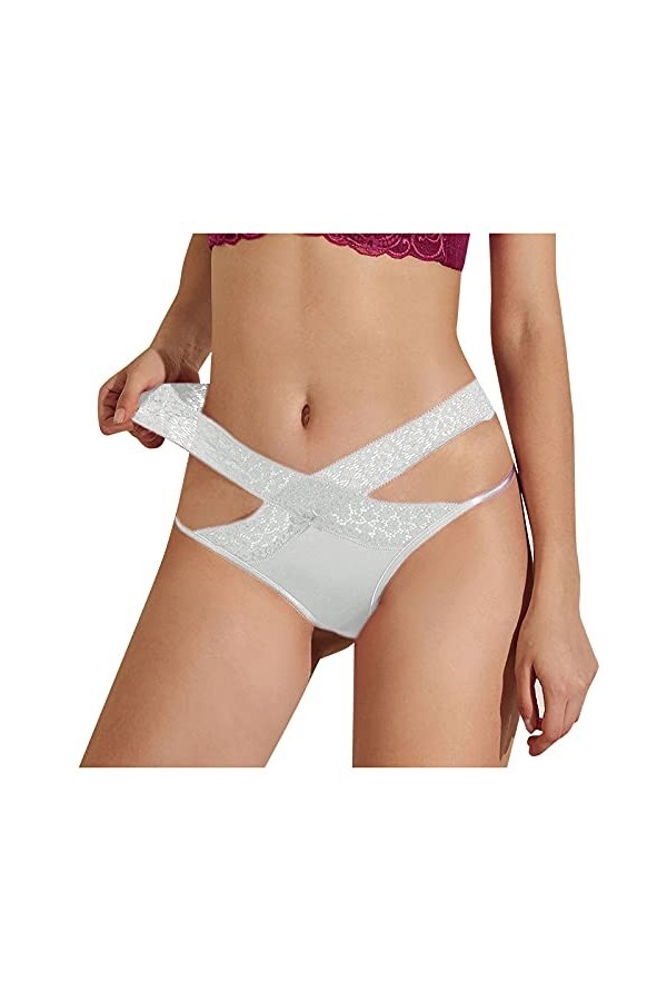 BIISDOST Slips Femmes Sexy Culotte Lingerie Lift Culotte Femmes Culotte Haute Dentelle Culotte Plus Culotte Taille Taille san