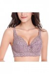 Lingerie Sexy Femme Coquine Hot Grande Taille sous-vêtement Sexy en Dentelle froncée pour Femmes avec Bretelles de Soutien-Go