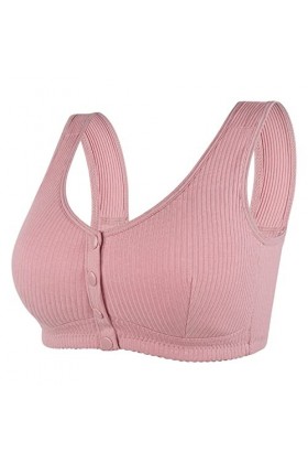 Lingerie Sexy Femme Coquine Hot Grande Taille Womens No Steel Ring Front Close Bra T Back Plus Size Soutien-Gorge sans Doublu