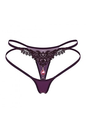 BIISDOST sous-vêtements Ice Low Thong Taille Pantalon Fun Slip Large Transparent Sexy Entrejambe Femmes Creuses T Sexy Coquin