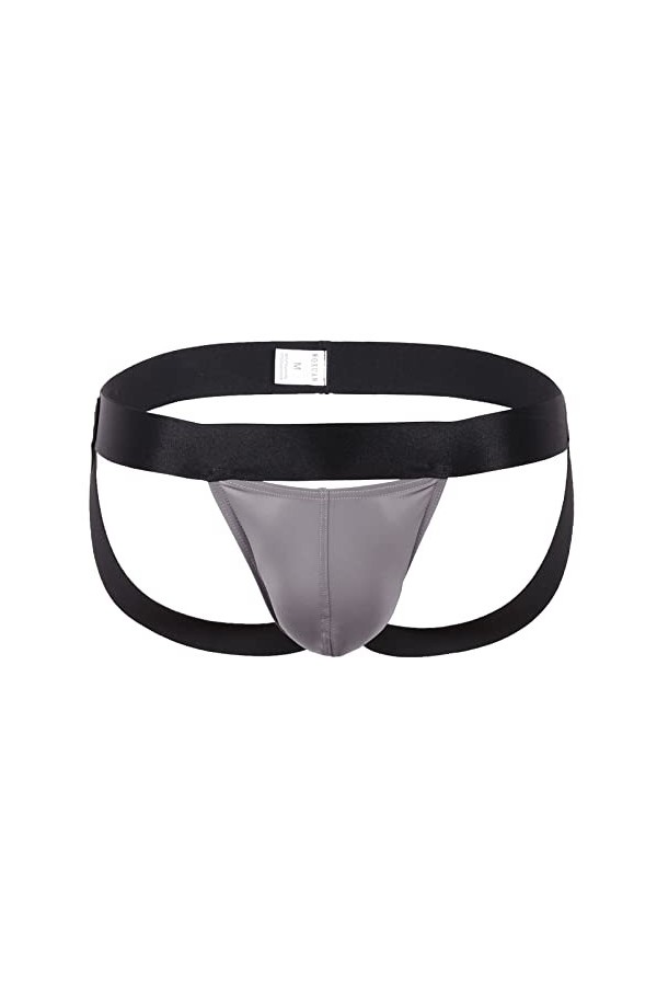 Sous-vêtement de fitness pour homme - Sous-vêtement sexy en coton, gris, XL