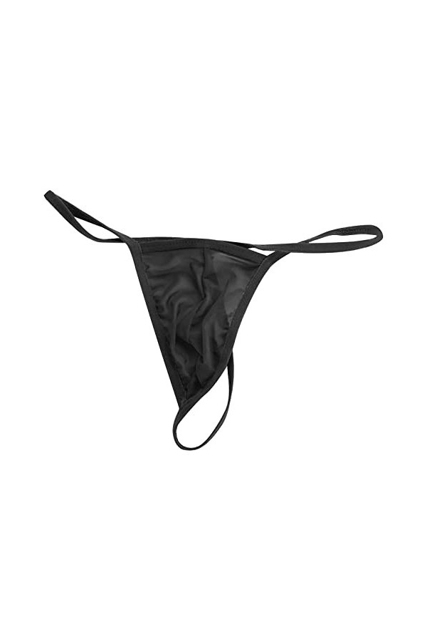 BOTCAM Shorts Sous-vêtements homme sexy culotte maille string T pantalon sexy en forme de U poche culotte sous-vêtements long