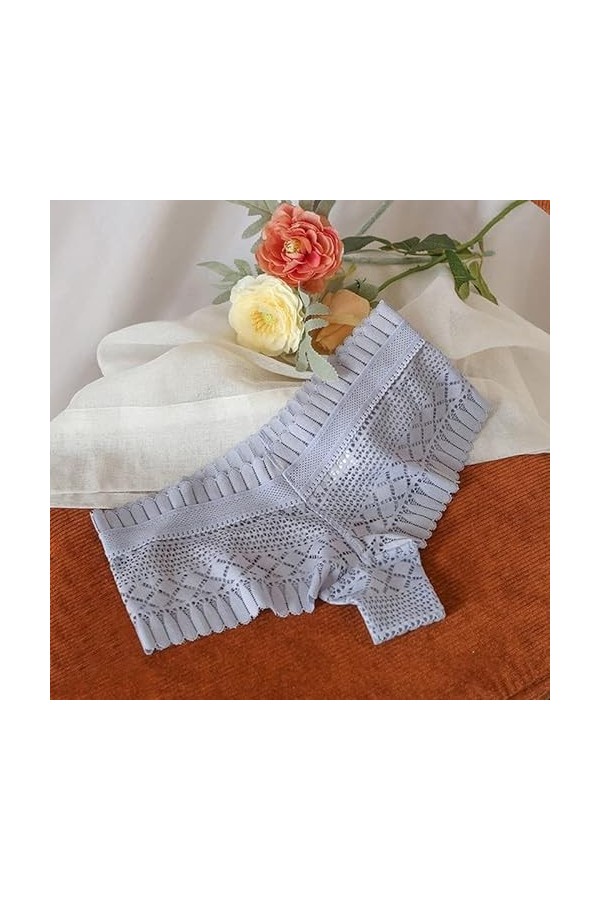 OBiQuzz Culotte en Dentelle Femmes Culotte Taille Haute Plus Taille Femme Sexy Sous-vêtements Butt Lift Lingerie Sans Couture