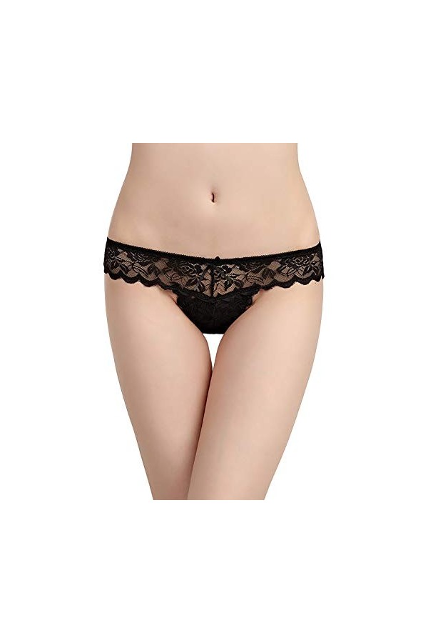 liaddkv Sous-vêtements respirants pour lextérieur - Sexy - Uniforme scolaire, Noir , M