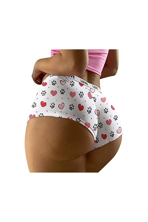 PANPANY Culottes pour Femme Slips Taille Basse Femme Soutien-Gorge Sexy Multipack Culottes Confortables sans Couture sous Vet