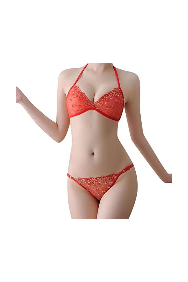 Lingerie Femme Sexy Ensemble Homme Sexy Hot y25k Femmes sous-vêtements Culotte Ensemble Motif sous-vêtements en Dentelle Tail
