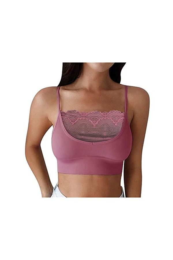 Lingerie Femme Sexy Ensemble Homme Sexy Hot y.2k Strapless Vest Bralette Femmes Ajustement Bras Pousser vers Le Haut Sticky E