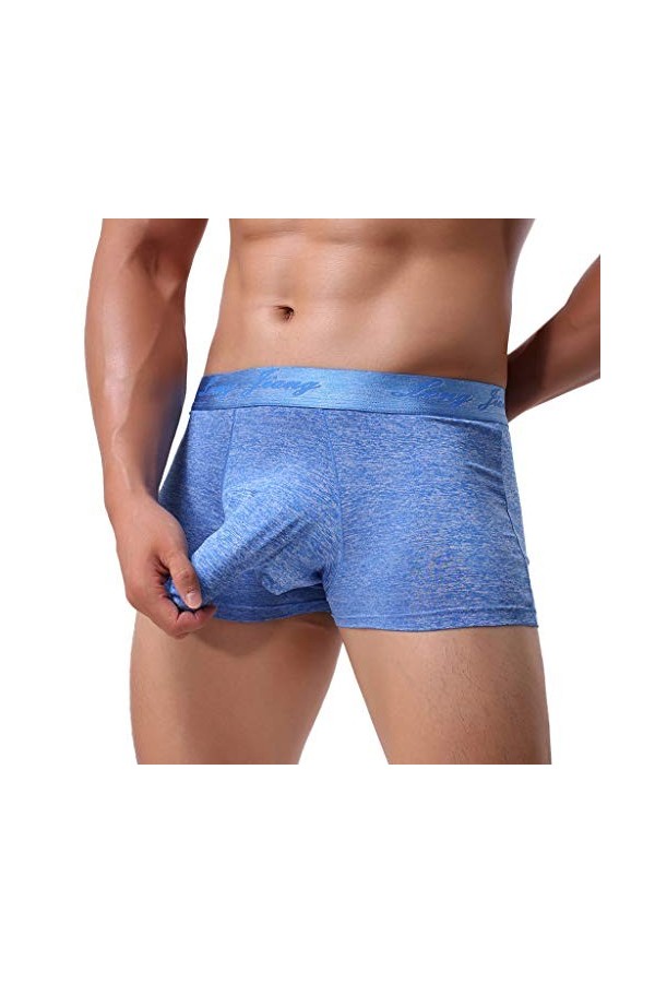 Sexy String pour Hommes Tanga Thong Sexy Longue U Bulge Poche Éléphant Tronc String Extensible Taille Basse éRotique Culotte 