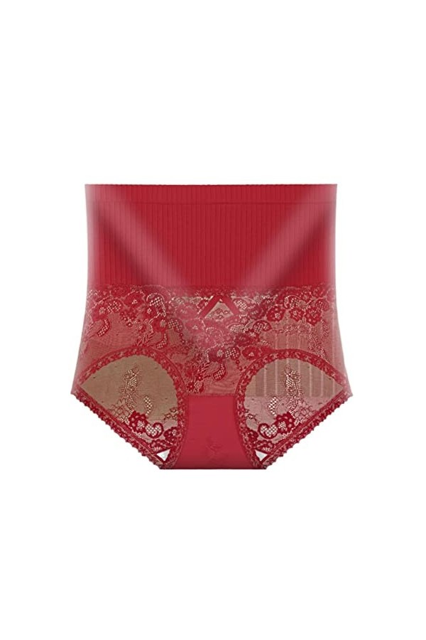 Culotte Femme Taille Haute Culottes de sous-vêtements Culotte Haute Gainante Lingerie Grande Taille Femme Dentelle Lingerie S