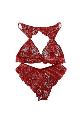 Dentelle Profonde V Sexy Voir à Travers Le Soutien-Gorge Sexy Cils en Dentelle pour Femmes Bretelles en Dentelle Ensemble de 
