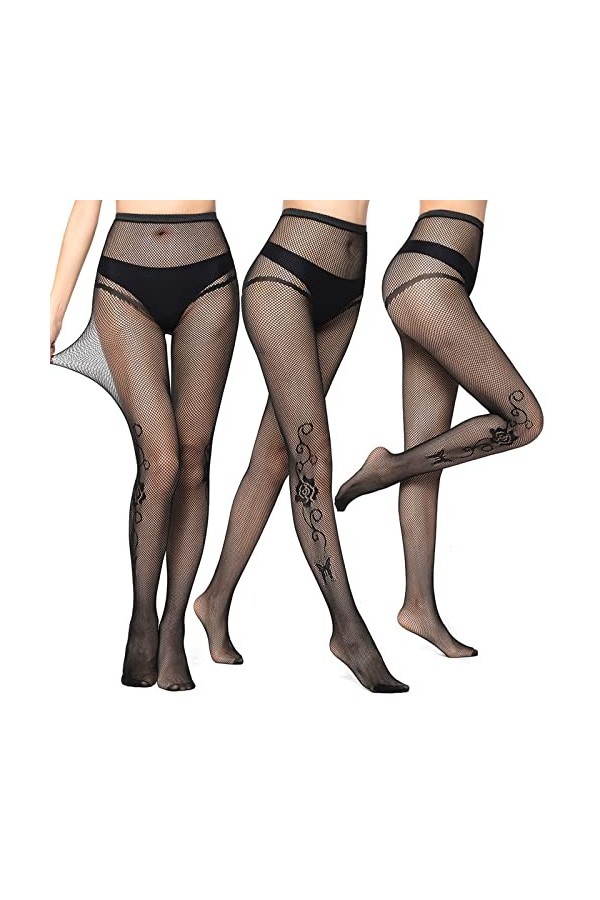 NHNKB Femmes Sexy Long Tube Suspender Chaussettes Sexy Culotte Soie Bas de Soutien Femme Sexy Bas Femme Sexy Bas Bas pour Fem