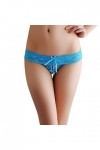 Générique Lingerie Culotte Fendue Mesdames Dentelle Jacquard Culotte Découpe Culotte Ouverte Taille Basse String Transparent 
