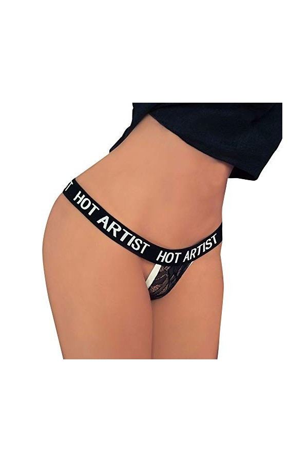 Sous-vêtements pour femme - Culotte sexy en dentelle - Culotte hipster - Sous-vêtements respirants - Sans coutures - String p