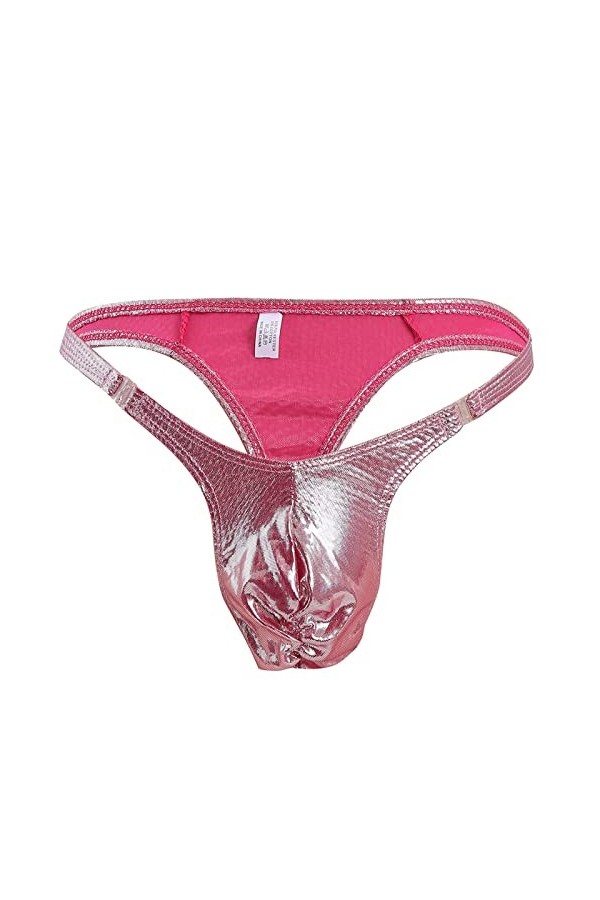 Générique Lingerie Homme Sexy Hot Mens Simple Personnalité Mode Casual Sexy Mini String sous-Vêtements T Pantalon Polyester C