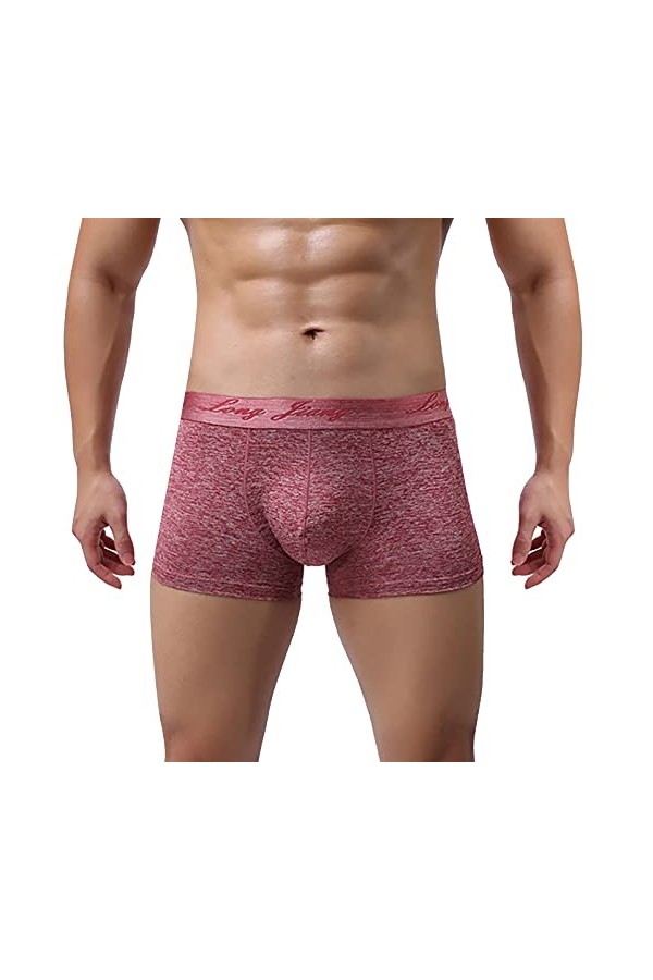 Générique Pyjama Homme Sexy Imitation Pantalons Cuir Hommes Sexy sous-vêtements Sexy Slips laques sous-vêtements pour Hommes 