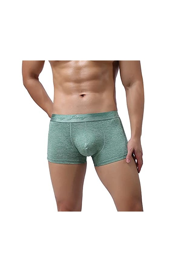 Générique Pyjama Homme Sexy Imitation Pantalons Cuir Hommes Sexy sous-vêtements Sexy Slips laques sous-vêtements pour Hommes 