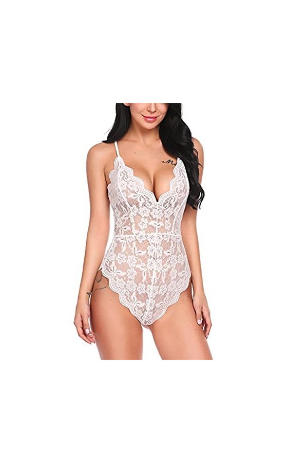 Générique Nuisettes Sexy Femme Sensuelle Body Nuisette Sexy Hot Harness Lingerie See Through Clubwear Coquine Nuit Body Sissy