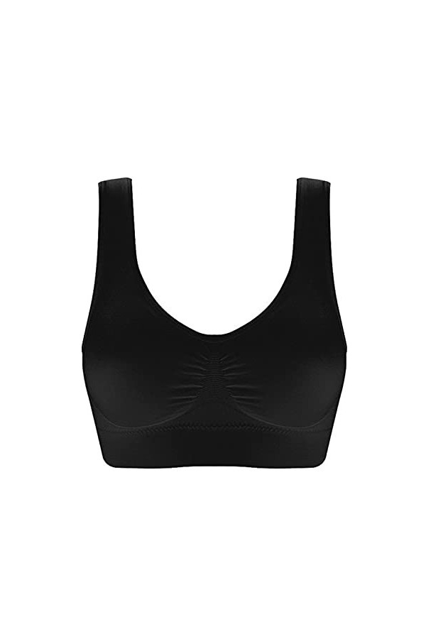 Générique Pyjamas Sexy Stretchy Bandeau Top Strapless Taille rembourrée Double Bra Women Plus Amovible Sexy Lingerie Latex B