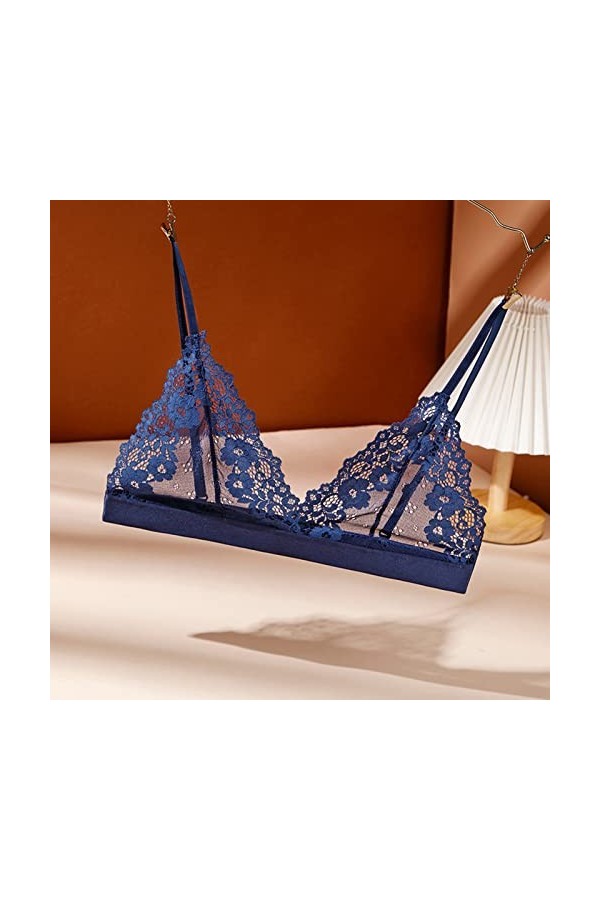 Cardigan en dentelle - Soutien-gorge crop Wire - Lingerie sexy - Col en V - Sous-vêtements - Avec rembourrage de poitrine SL 