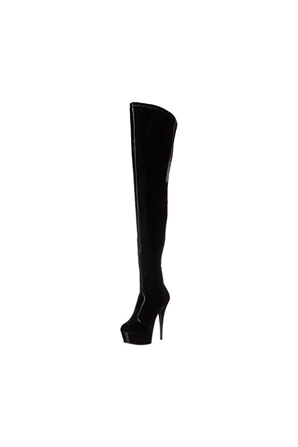 Pleaser DELIGHT-2000 Blk STR Pat/Blk UK 2 EU 35 