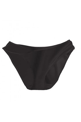 Culottes Sexy pour Femmes Culotte en Soie glacée pour Femmes sans Taille Basse Sexy sous-vêtements sexuels pour Femmes Black