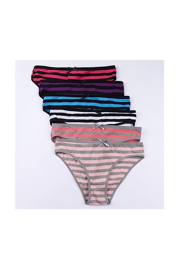 BIISDOST Culotte sexy pour femme - String sexy - En dentelle - Multicolore - Sans coutures - Respirant, Noir , M