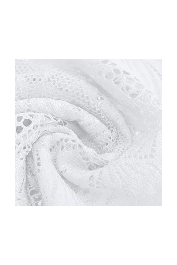 Vexiangni Culotte pour femme Ouvert - Sans coutures - Transparent - Grande taille - Sous-vêtements sexy - Entrejambe ouverte 