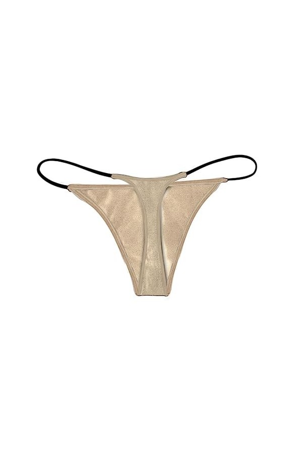 Culotte douce sans couture Hipster Soft Sous-vêtements pour femme Culotte en dentelle Culotte en coton, beige, M