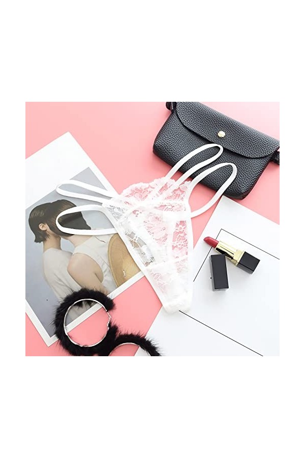 Thongs Ensemble de Lingerie pour Femme String pour Femme 1 Paquet Slip Femme sous-vêtements Grande Taille Culotte Hipster Cul