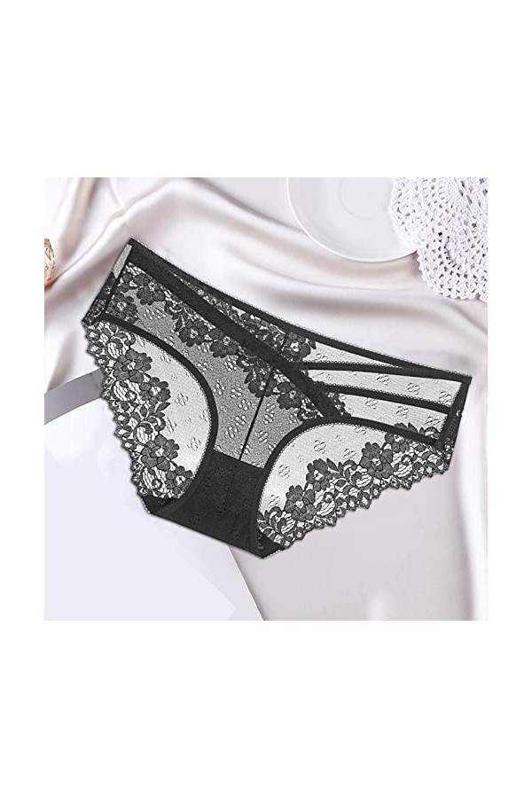 Générique Culotte Dentelle Sexy pour Femme String Invisible Femme Nuisettes et Deshabillés Sexy Sensuelle Micro String Culott