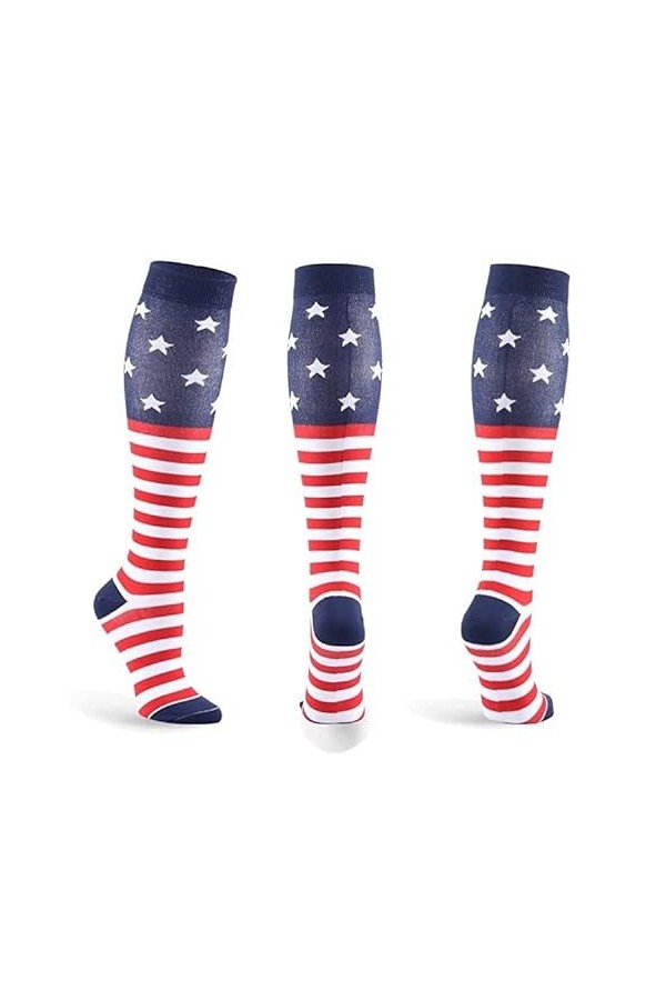 Porte-jarretelles pour cuisses - Drapeau américain pour homme et femme - Rayures - Fantaisie patriotique pour homme et femme 